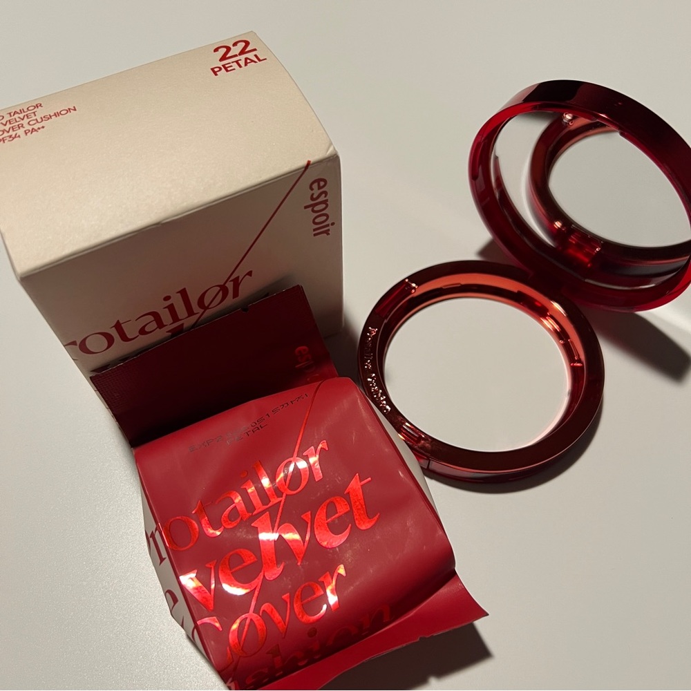 Espoir Pro Tailor Be Velvet Cover Foundation 13g Empty Case and New Refill